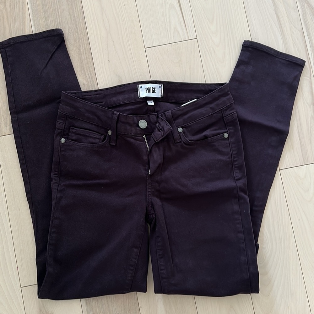 Paige Verdugo Ankle Eggplant Sz 25